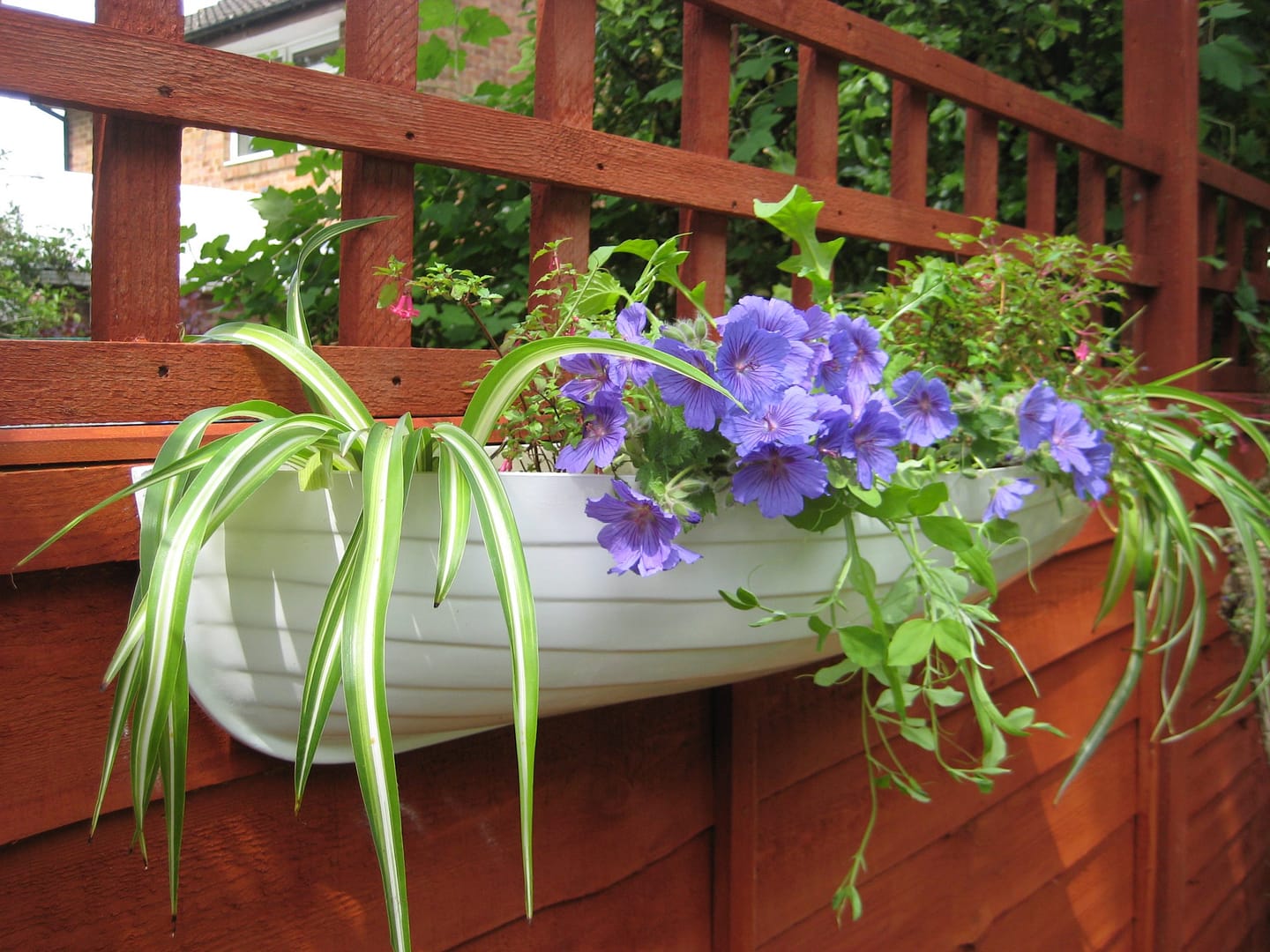GRP Half Clinker Boat Planter Left Facing